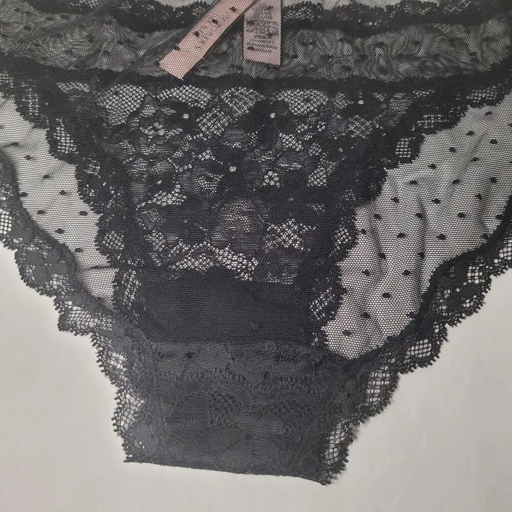 Victoria's Secret Black Lace Panties - Size XL